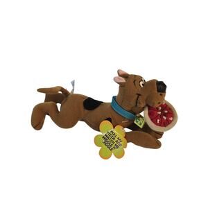 Applause Scooby-Doo 7" Plush Bean Bag Stuffed Wiggle Pizza Pull Toy Shaking